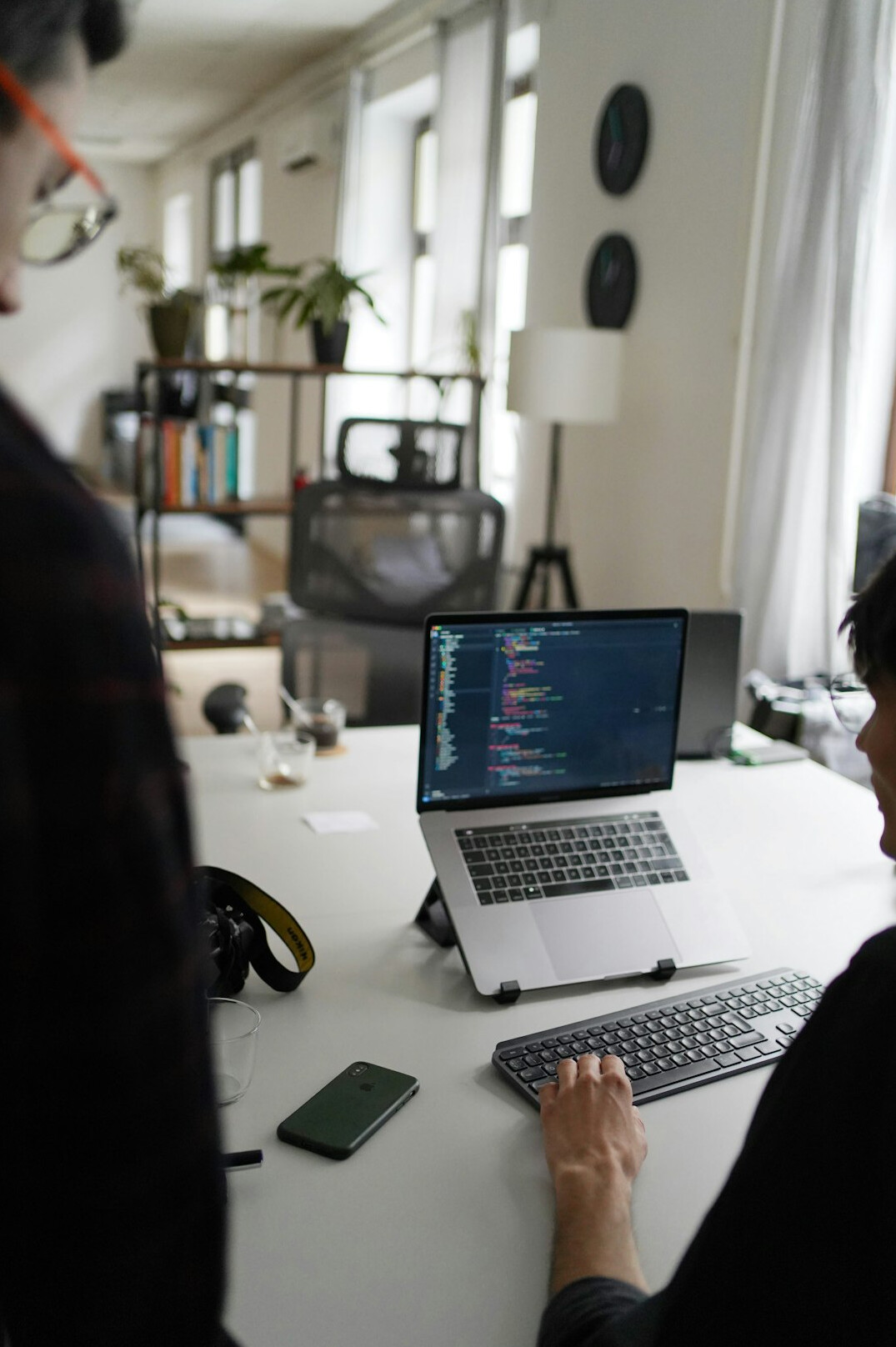 modern office with programmers